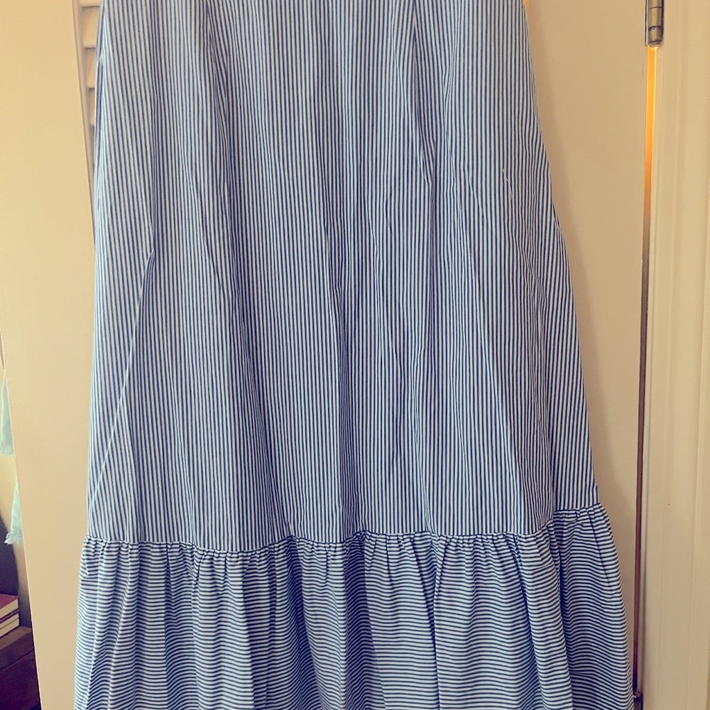 J. Crew Blue Striped Midi Skirt - Picture 4 of 4